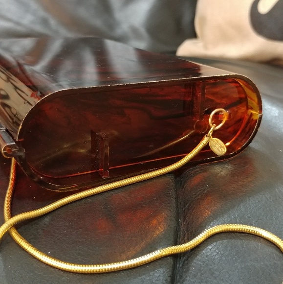 Vintage Givenchy Tortoise Box Clutch - Picture 3 of 8